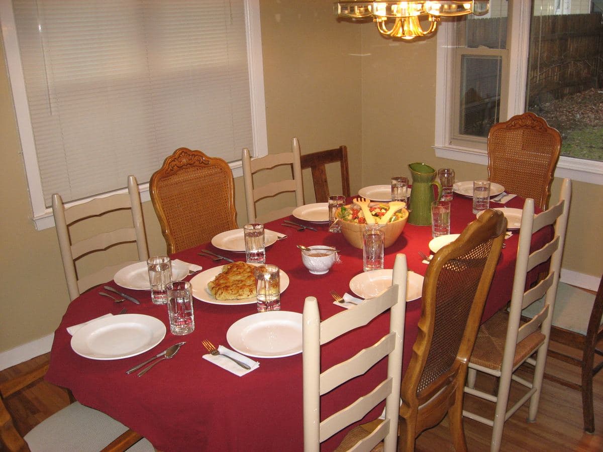 Wooden Dining Set (6-Seater)